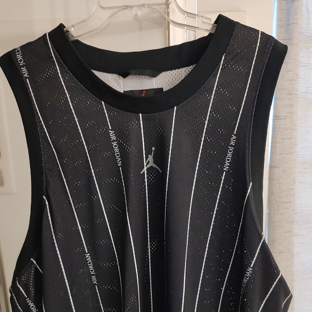 Jordan Gray and Black Mesh Fabric